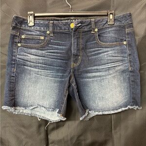 American Eagle Outfitters Women's Dark Blue Jean Shorts